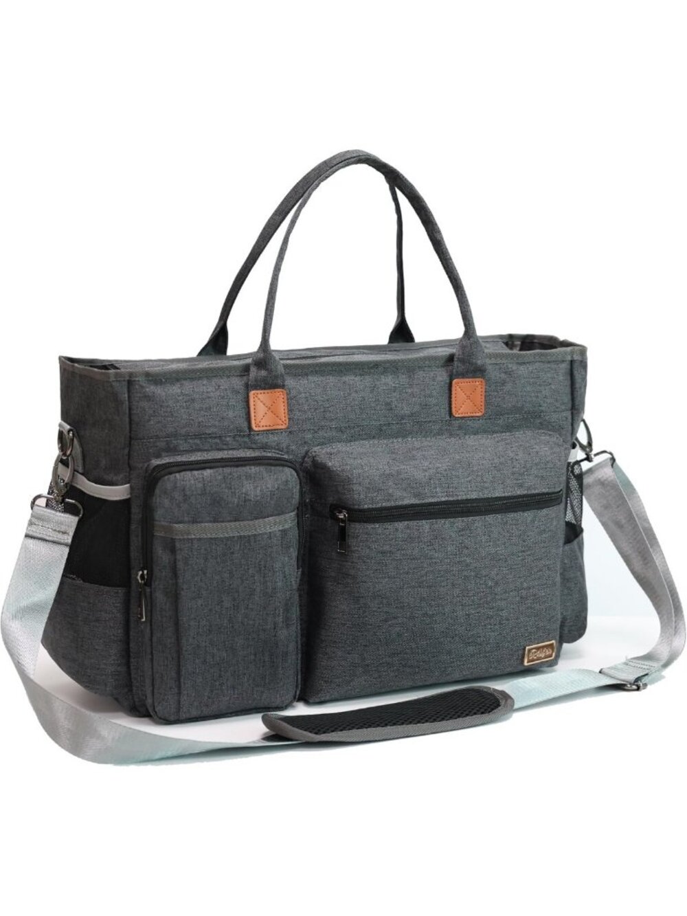 Stylish Nurse Tote Bag with Padded Laptop Sleeve, Medical Supplies Shoulder Bag